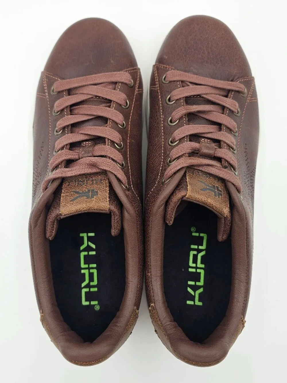 Kuru Roam Classic Court Brown Athletic Leather Shoes Sneakers Men's Size 9M- EUC